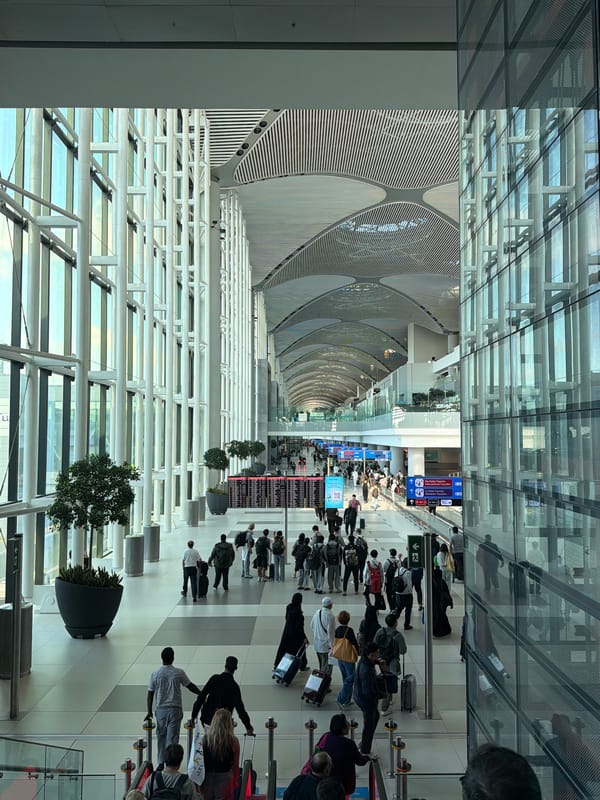 Istanbul Airport operations and facilities documented by witnesses
