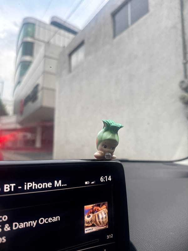 Driver uses smartphone music interface in Puebla vehicle