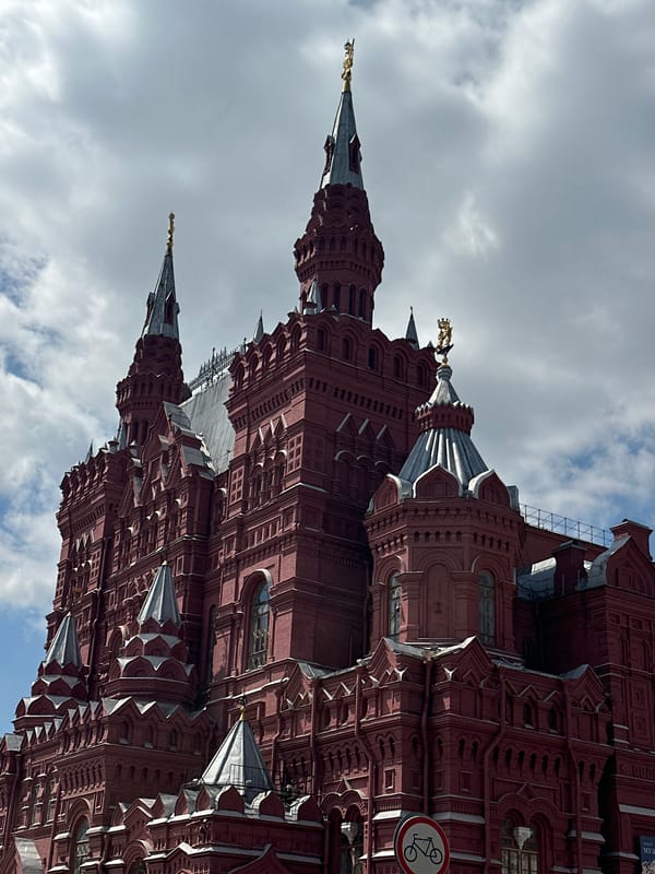 Red Square landmarks on a summer morning in Moscow