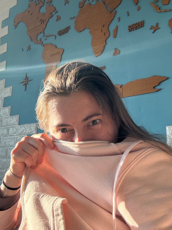 Person takes hooded selfie in Waiblingen