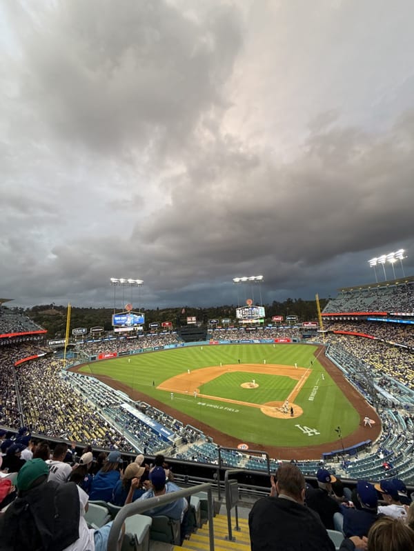 Late night baseball game draws crowds at Dodger Stadium