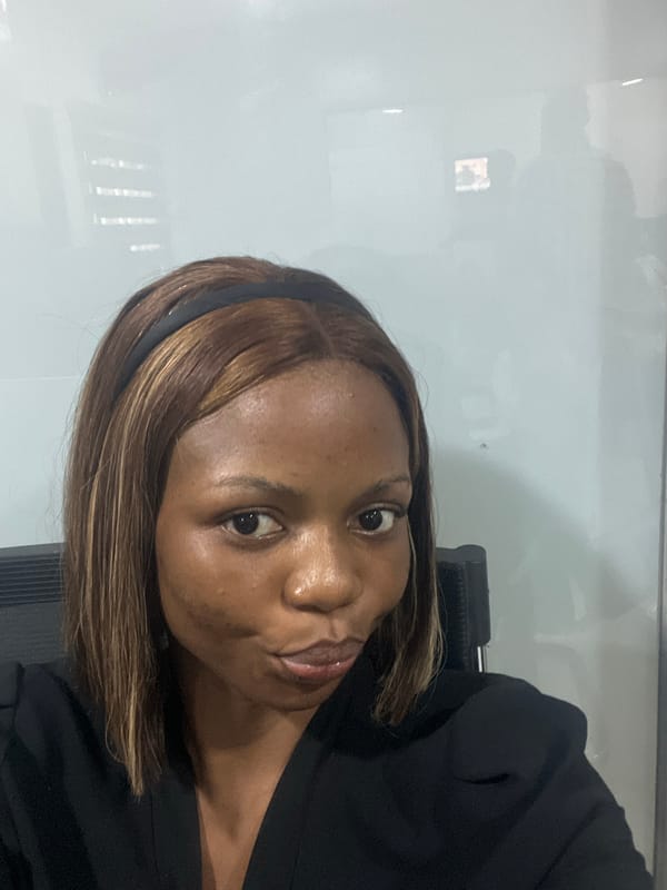 Professional woman observed during lunch break in Ikeja, Nigeria