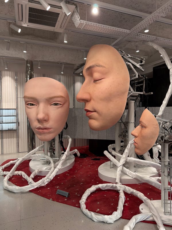 Street-level Paris: surreal face sculptures and a Gentle Monster storefront