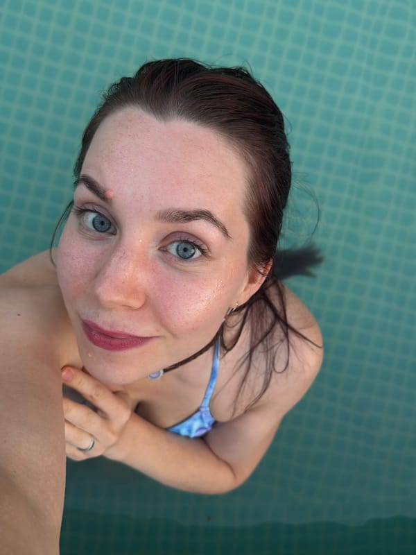 Afternoon swim and selfies in a Chaikovsky pool