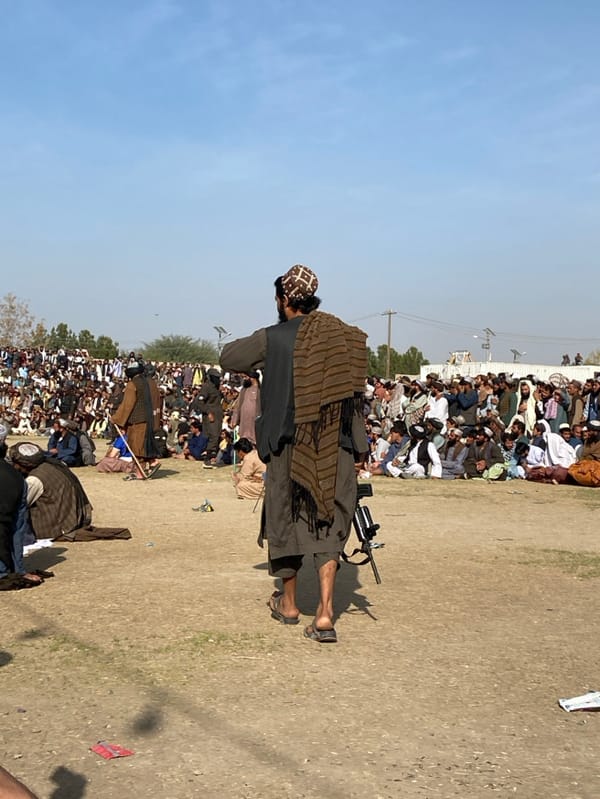Large traditional gathering draws hundreds in Kandahar field