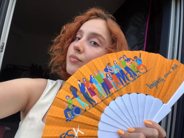 Orange fan with inclusive design, Strasbourg, June 2026