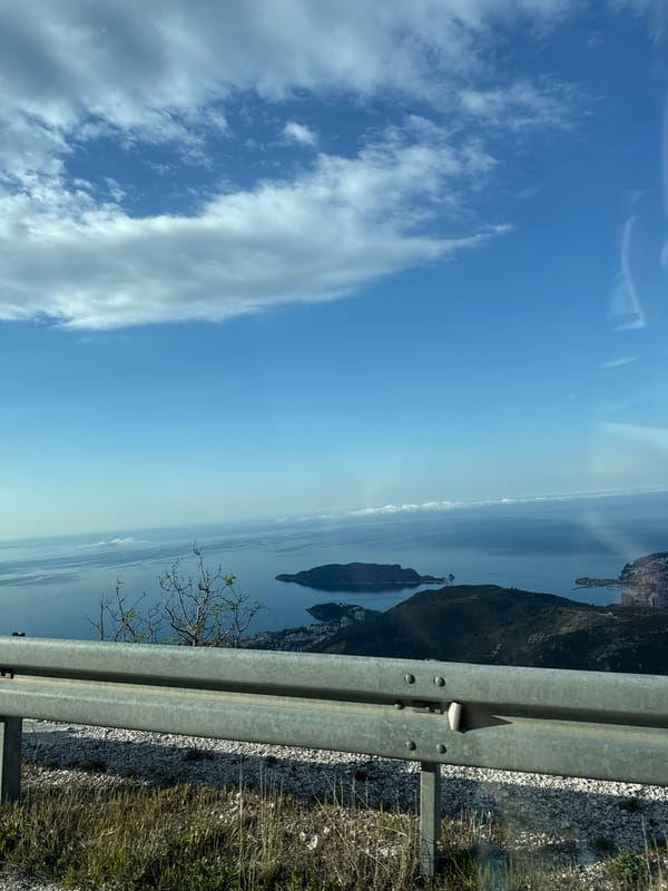 Morning coastal view captured from elevated position in Brajici