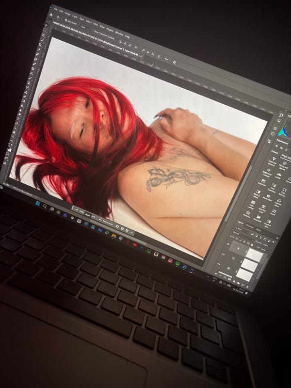 Late-night photo editing session observed in Milan