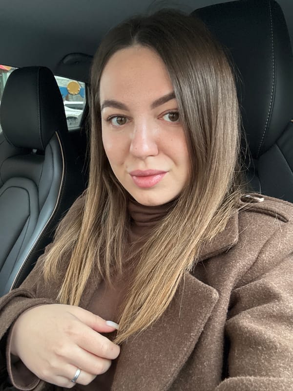 Woman Takes Car Selfies in Likino-Dulyovo