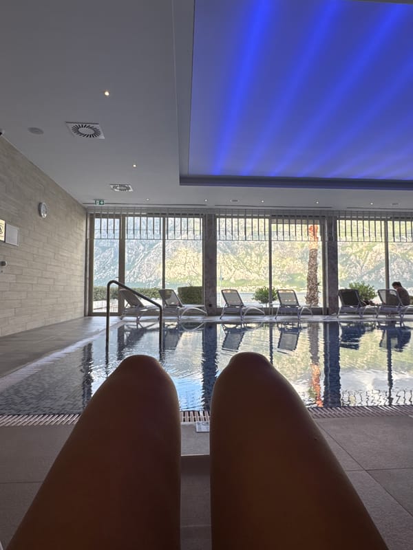 Modern recreational facility captured in Prčanj, Montenegro