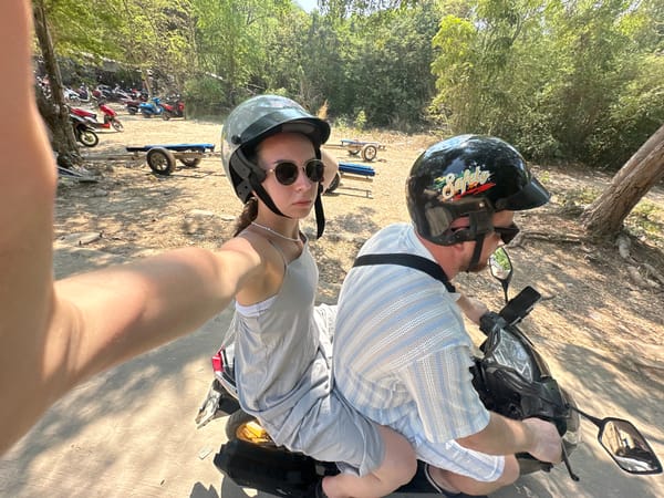 Morning scenes from Pattaya: motorcycles, beach, everyday life