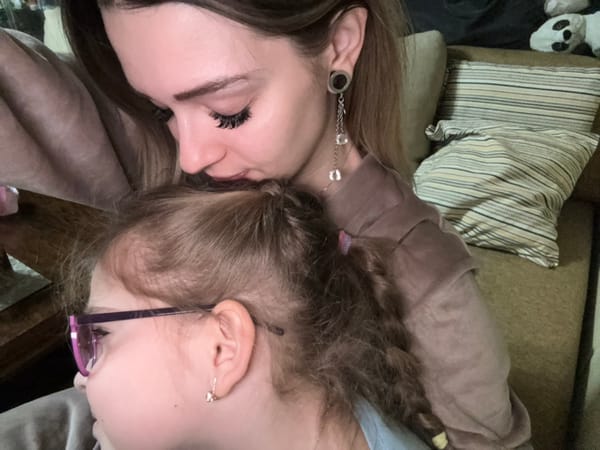 Mother and child spend quiet afternoon together in Reutov home