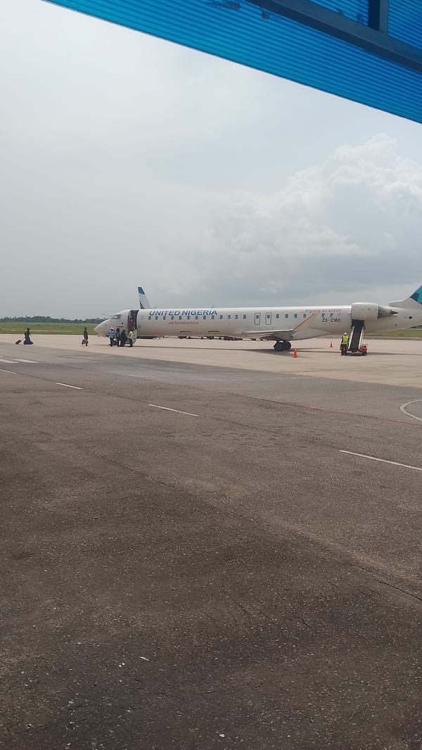 Airport security checkpoint and tarmac operations documented