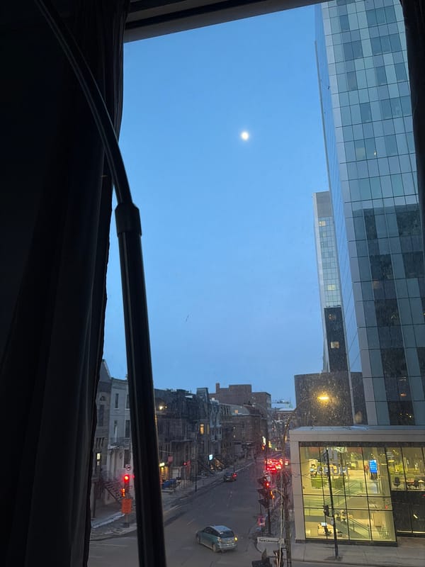 Evening snapshots of daily life across Montreal neighborhoods