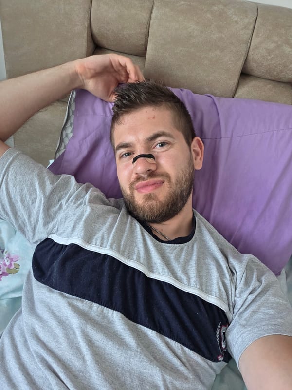 Man Takes Morning Selfie Series in Bulgarian Bedroom