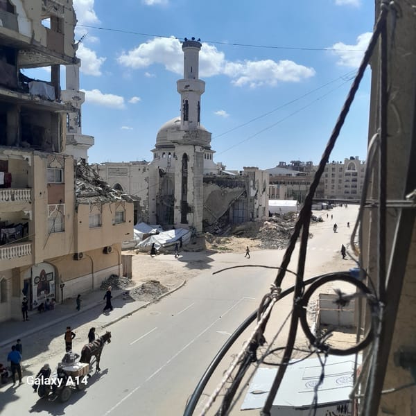 Refugee camp documented from multiple viewpoints in Khan Yunis