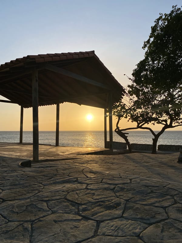 Evening sunset and daily life captured in Juan Griego