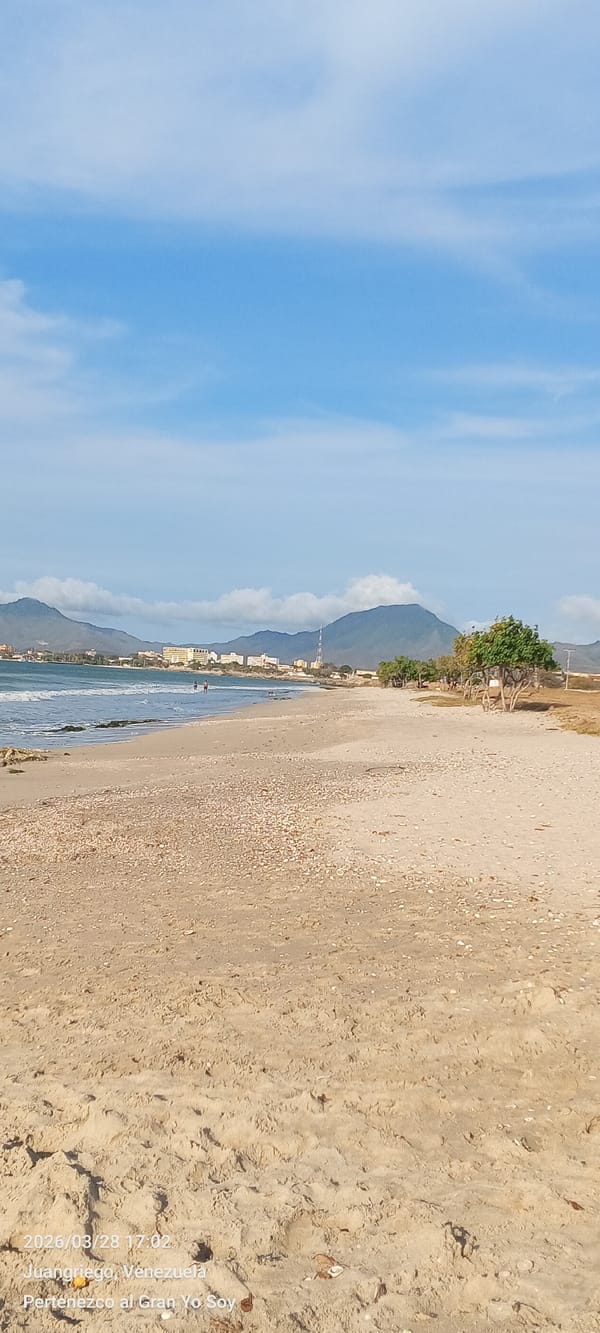 Evening beach scenes documented along Juan Griego coastline