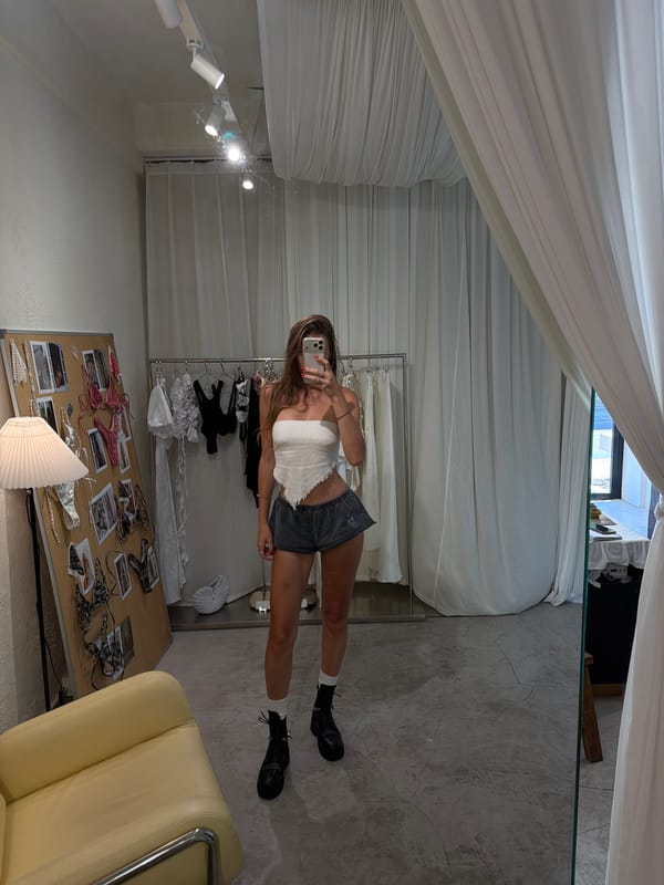 Woman photographed in casual outfit indoors in Indonesia