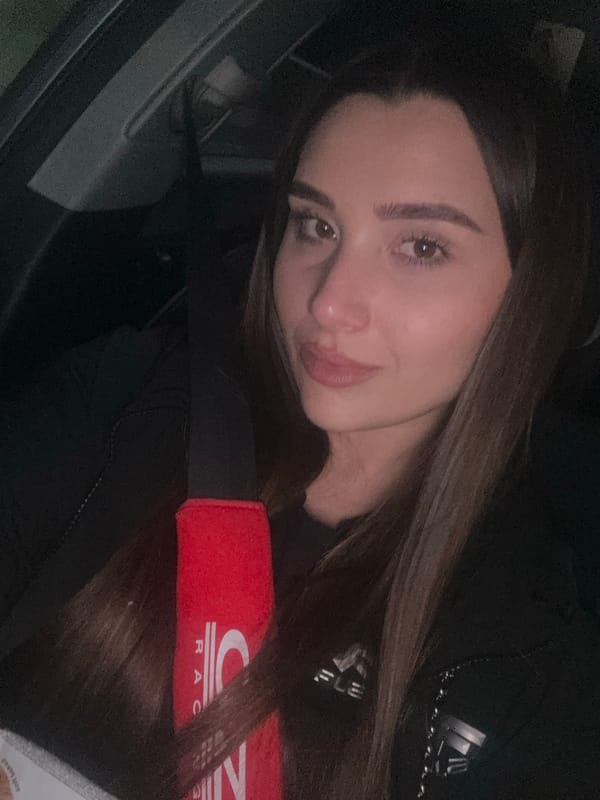 Late-night car selfies in Gabrovo, Bulgaria