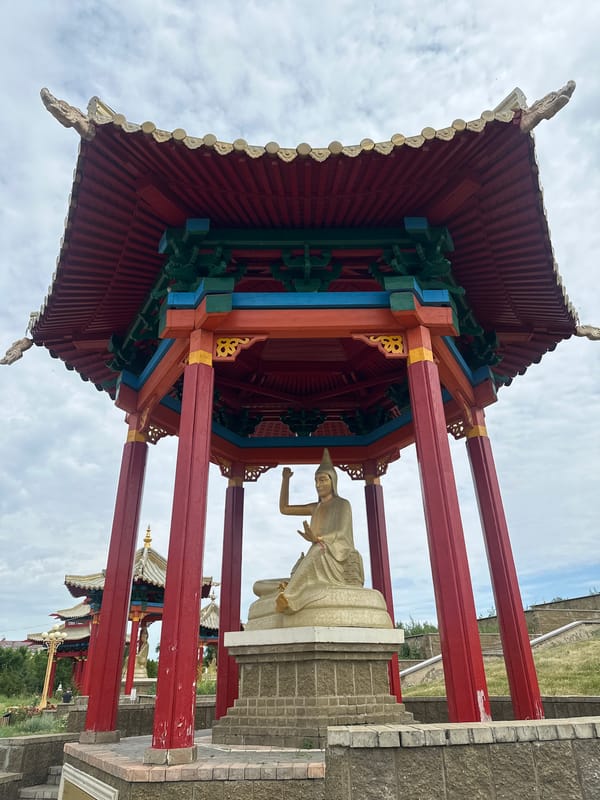 Buddhist temple visit in Elista, Russia
