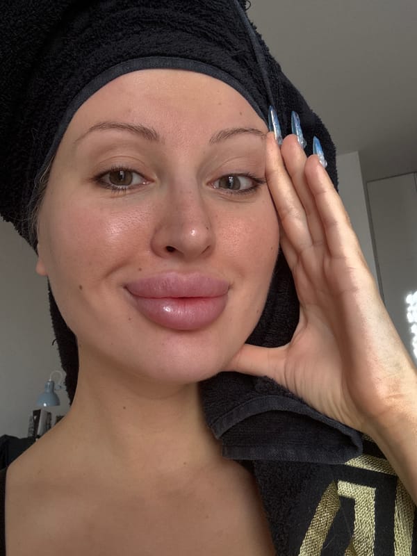 Post-shower selfie series, black towel wrap, two angles