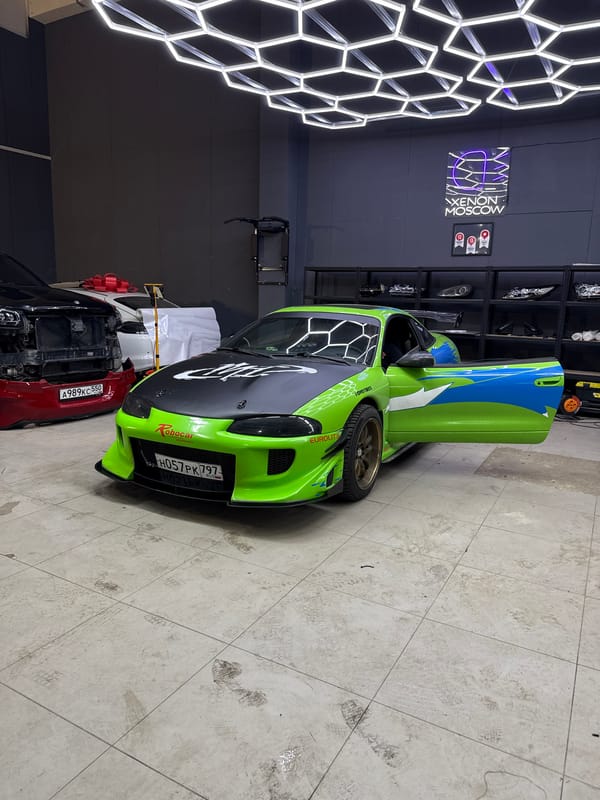 Vehicles spotted in Moscow: customized car and van at wash