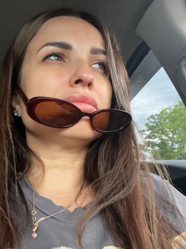 Sunglasses as a prop, candid car shots