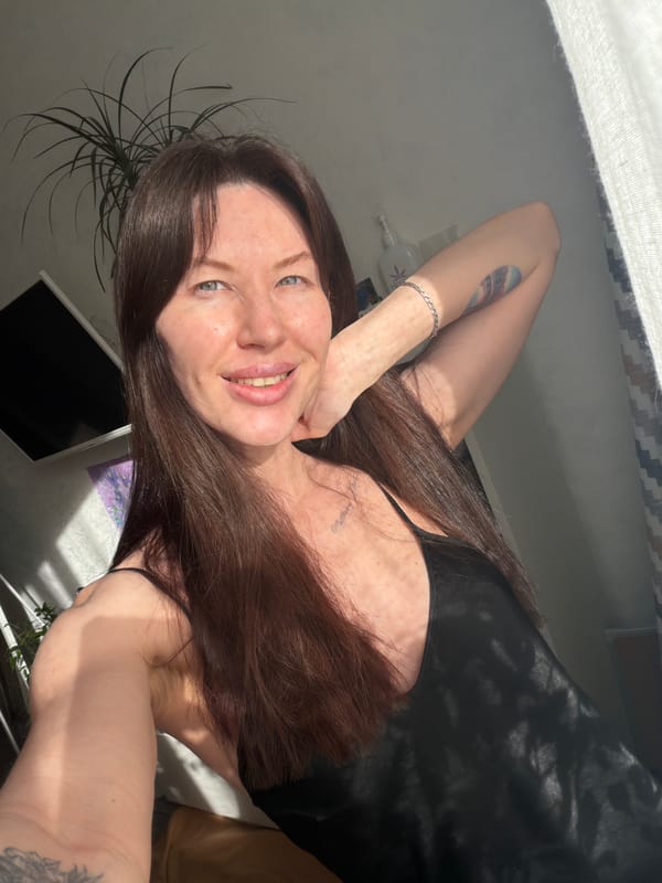 Woman takes indoor selfies in Perm, Russia