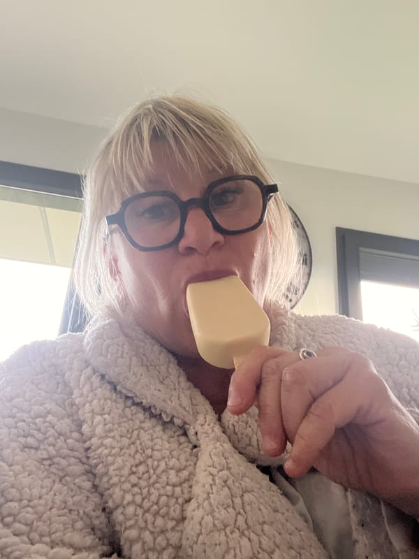 Person holds soap bar to face in Chambœuf
