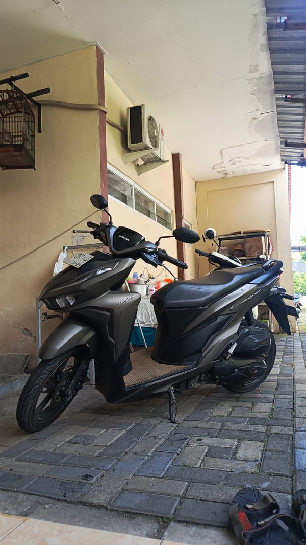 Early morning scenes captured in residential Surabaya neighborhood
