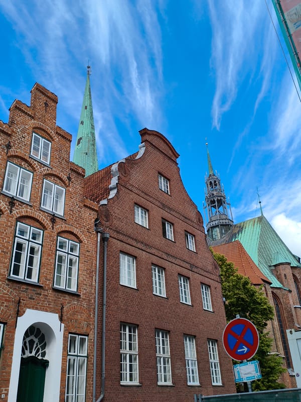Morning stroll through Lübeck's Brick Gothic old town landmarks