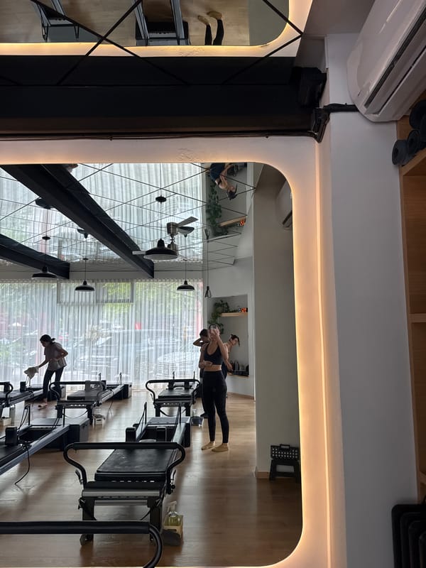 Inside a bright Pilates studio in Puebla