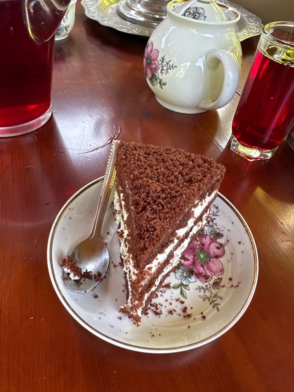 A laid-back afternoon in Saint Petersburg, cake to cat naps