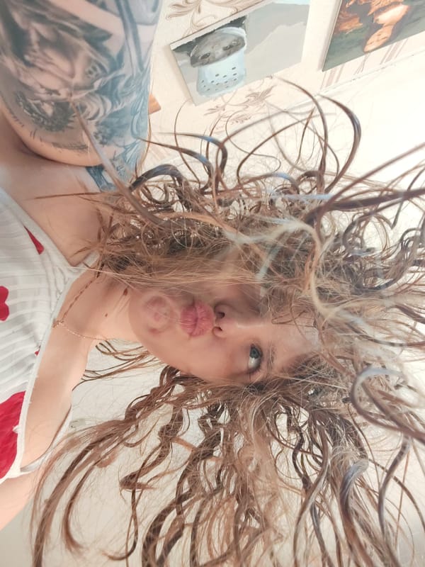 Morning forest walk documented through selfies and nature photography