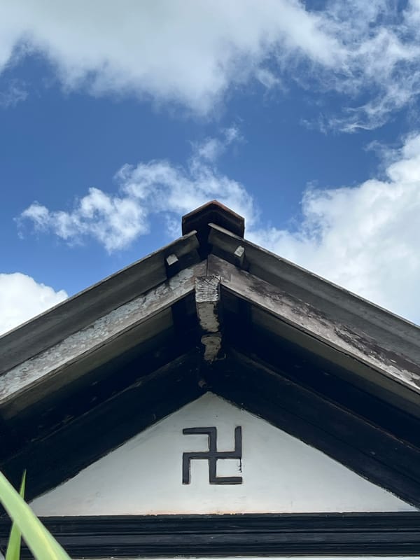 Morning documentation reveals weathered architecture and fleeting human moments