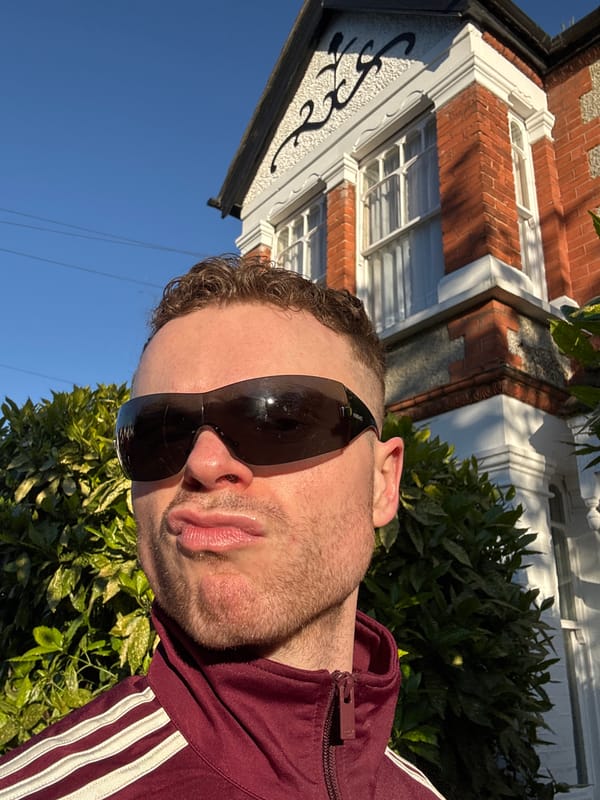 Portrait photograph taken in London residential area