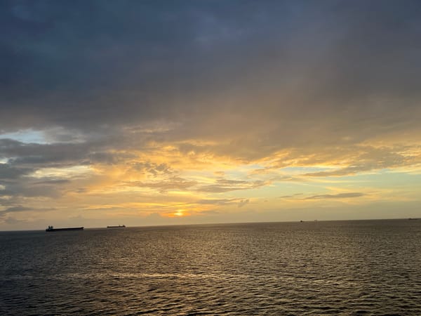 Ocean sunset captured by witnesses shows dramatic skies, golden light