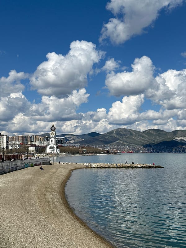 Coastal view captured in Novorossiysk, Russia