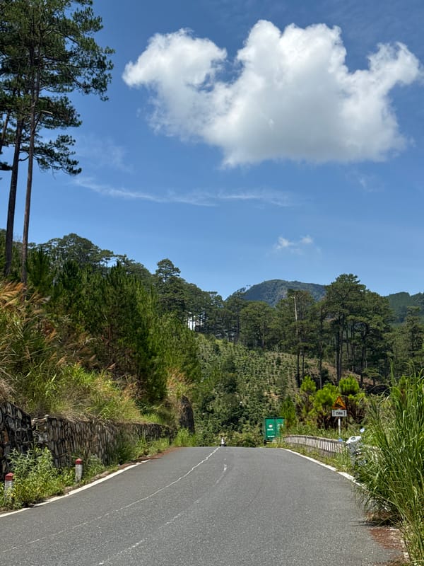 Tourist captures scenic Vietnam highlands golf resort landscapes
