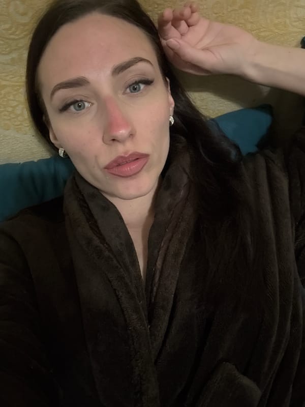 Woman observed resting and bathing in Saint Petersburg residence