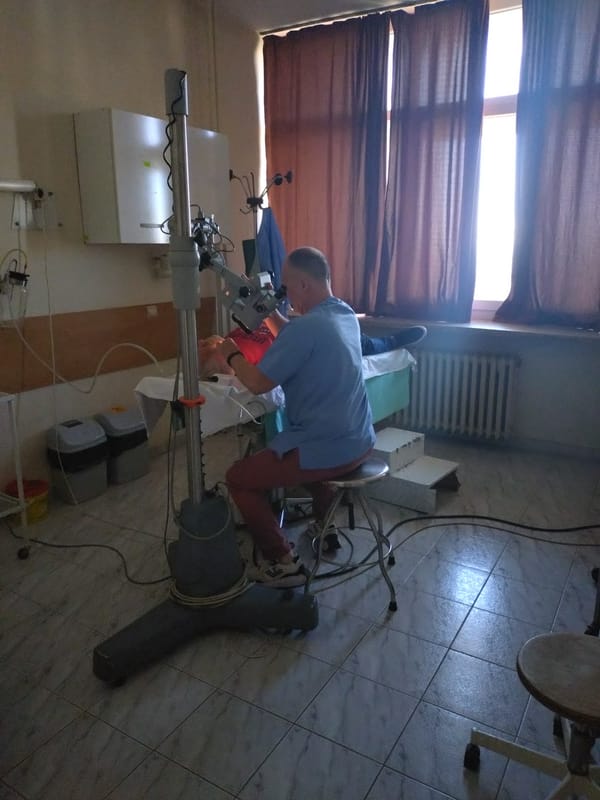 Healthcare workers document routine morning activities in Stara Zagora