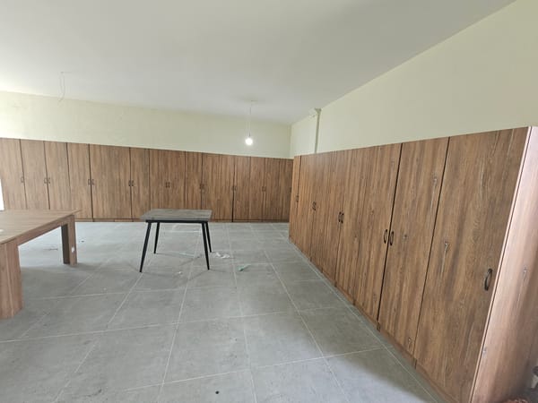 Empty locker room documented in Karnobat, Bulgaria