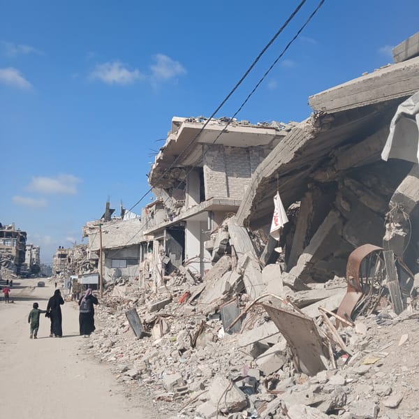 Extensive building destruction and debris documented in Gaza