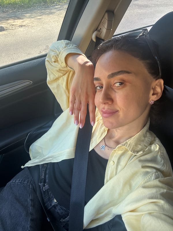 Traffic congestion documented by passenger in Tbilisi, Georgia