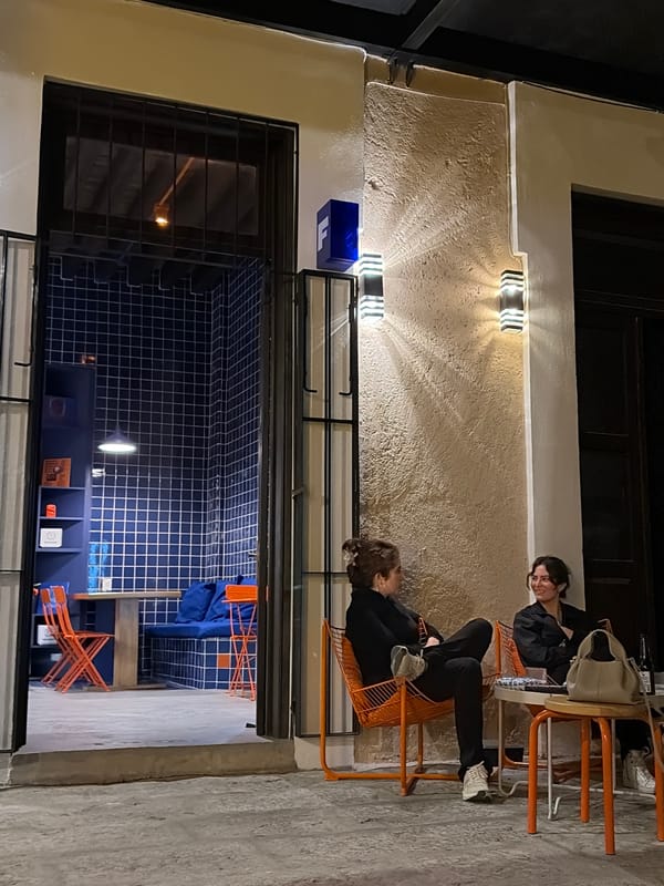 Late night social gathering documented at Puebla restaurant venue