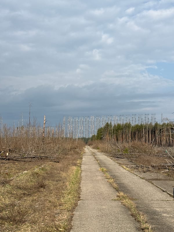 Tourist documents Duga radar system in Chornobyl exclusion zone