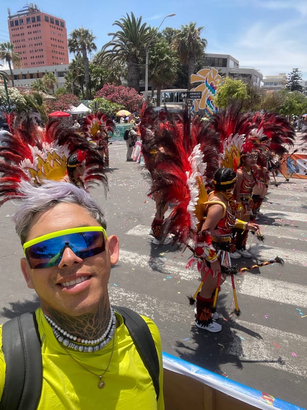 Traditional cultural parade fills Arica streets with costumed performers