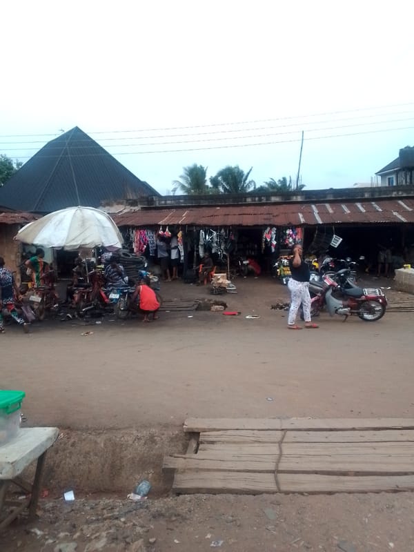 Afternoon street life documented across Orlu, Nigeria neighborhoods
