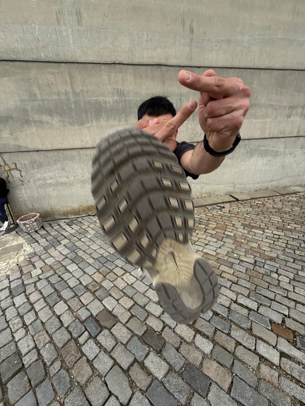 Young people pose, gesture at Bulgaria monument in Shumen